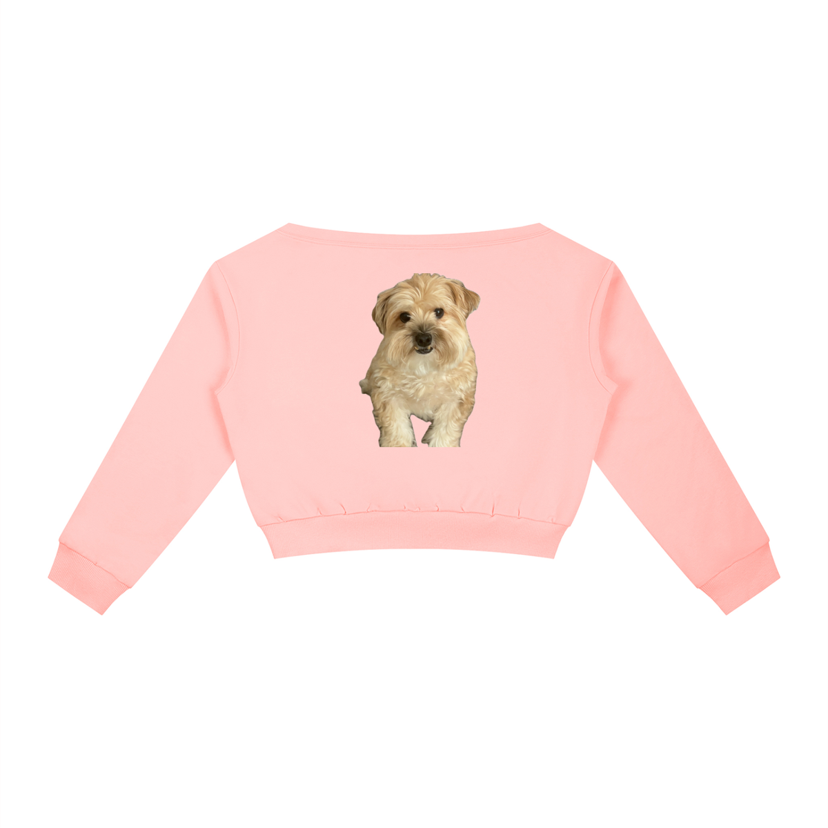 Women's Off-Shoulder Sweatshirt Henry the dog