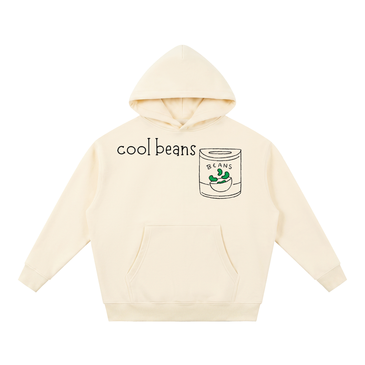 Essential Oversized Boxy Fit Fleece Hoodie