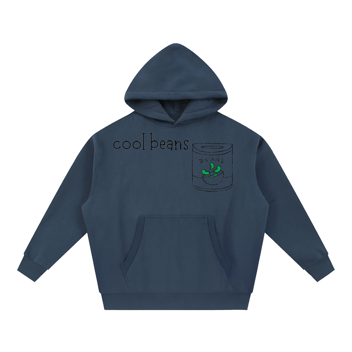Essential Oversized Boxy Fit Fleece Hoodie