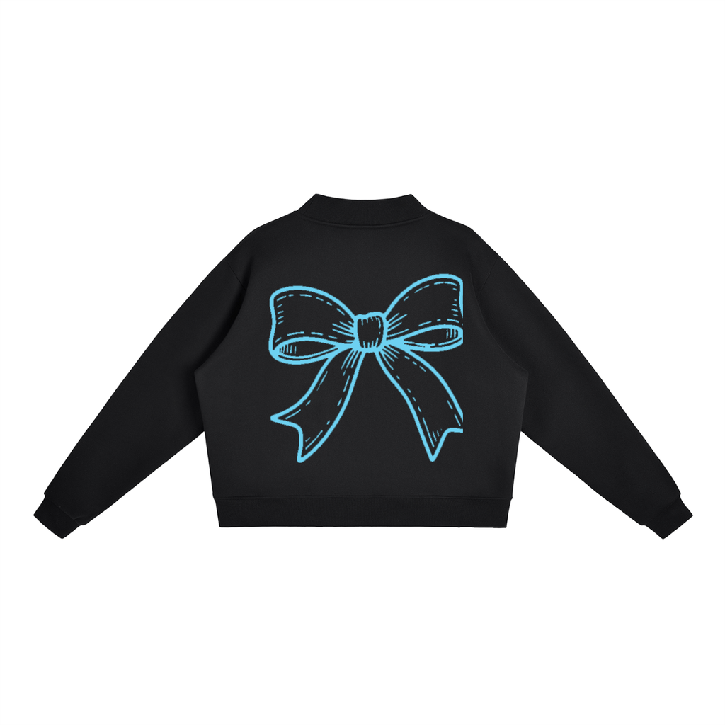 Essential Fleece Mock-Neck Crew Sweatshirt