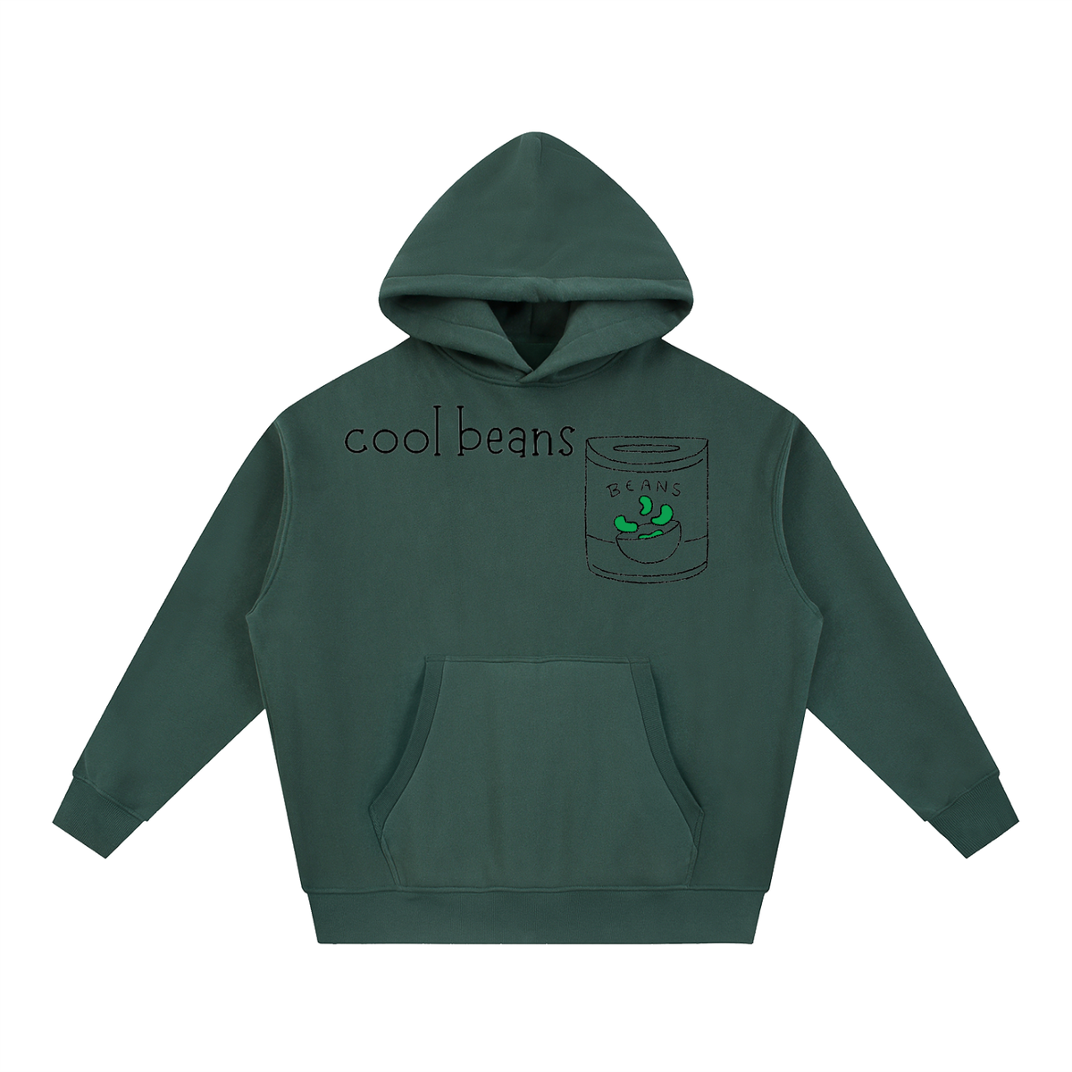 Essential Oversized Boxy Fit Fleece Hoodie