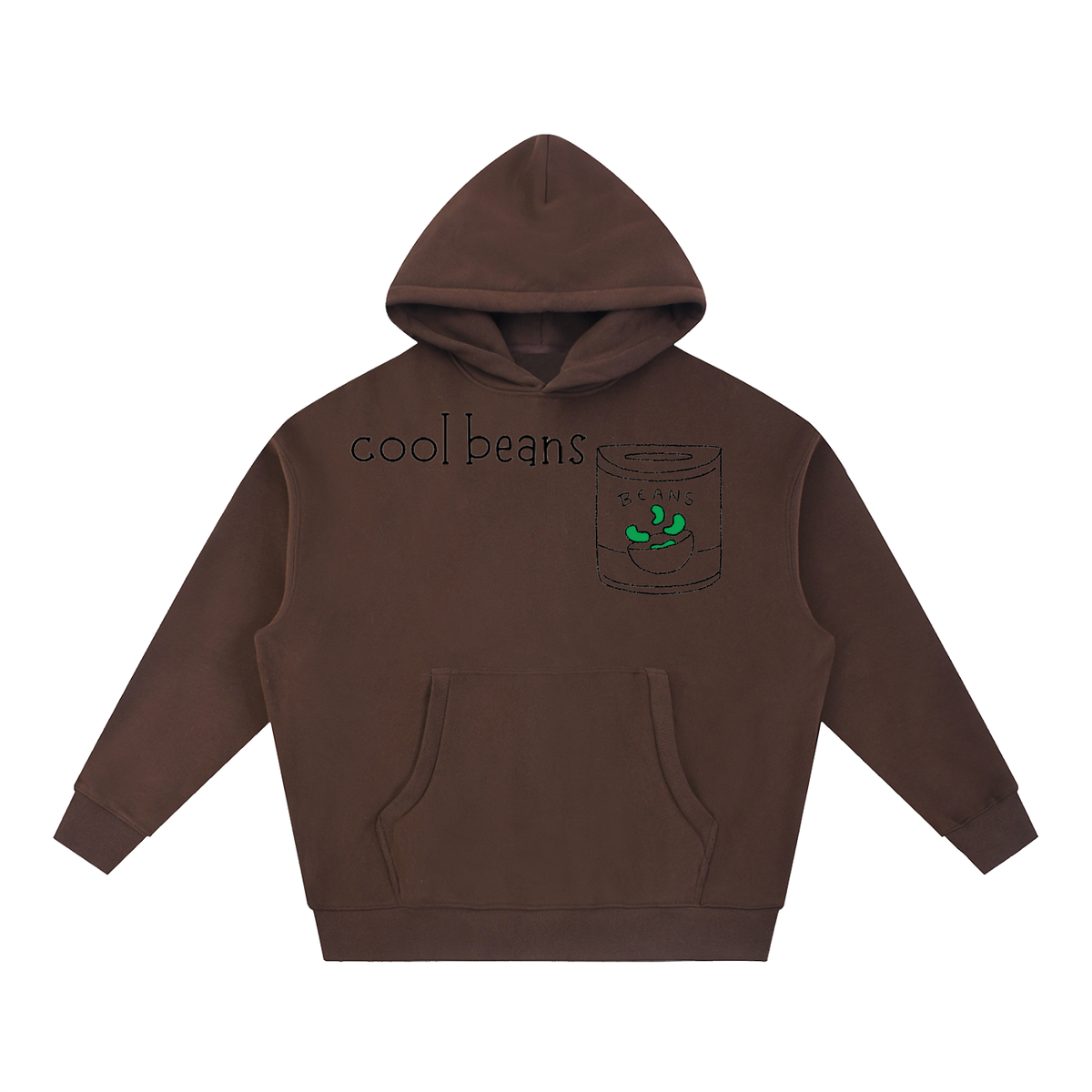 Essential Oversized Boxy Fit Fleece Hoodie